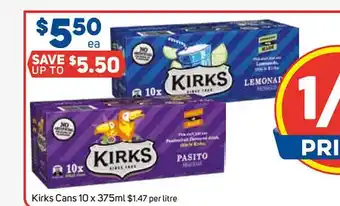 Foodland Kirks cans 10 offer