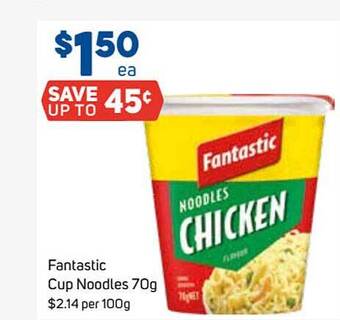 Foodland Fantastic cup noodles offer