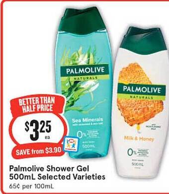 IGA Palmolive shower gel selected varieties offer