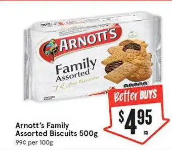 IGA Arnott's family assroted biscuits offer