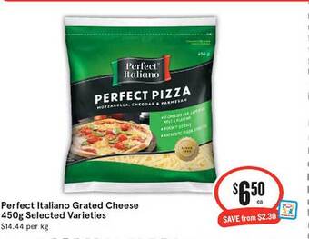 IGA Perfect italiano grated cheese selected varieties offer