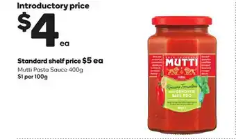 Woolworths Mutti pasta sauce offer