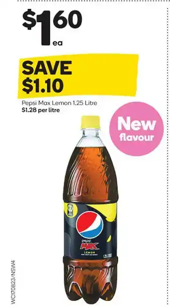 Woolworths Pepsi max lemon offer