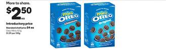 Woolworths Oreo minis 157g offer