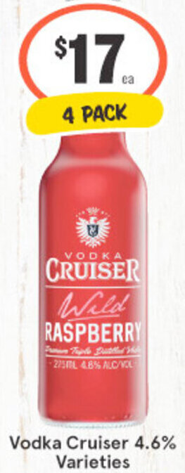 IGA Liquor Vodka Cruiser 4.6% Varieties offer