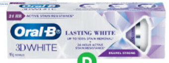Woolworths Oral-B 3D White Lasting White Toothpaste 95g offer