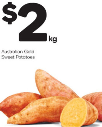 Woolworths Australian Gold Sweet Potatoes offer