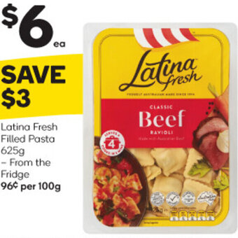 Woolworths Latina Fresh Filled Pasta 625g - From The Fridge offer