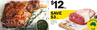 Woolworths Australian Lamb Leg Roast offer