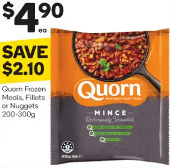 Woolworths Quorn Frozen Meals, Fillets Or Nuggets 200-300g offer