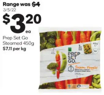 Woolworths Prep Set Go Steamed 450g offer
