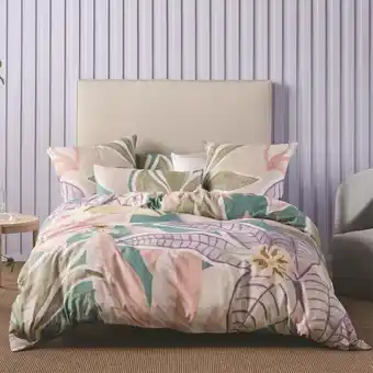Spotlight 40% off linen house palmetto quilt cover set offer