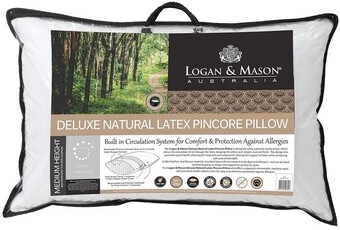 Spotlight Logan & mason deluxe natural latex pincore pillow offer