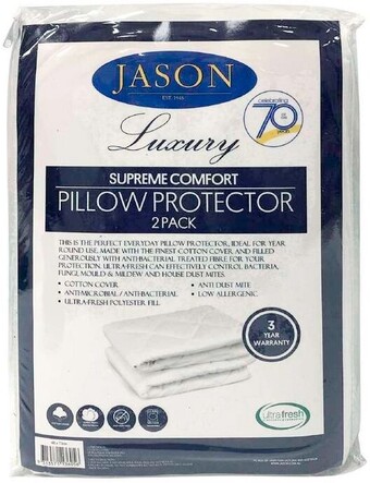 Spotlight 40% off jason supreme comfort pillow protector 2 pack offer
