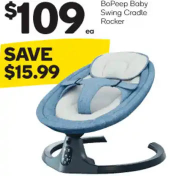Woolworths BoPeep Baby Swing Cradle Rocker offer