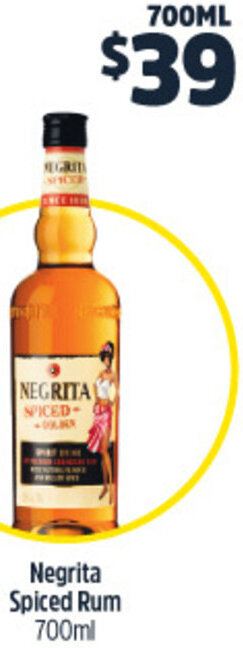Negrita Spiced Rum 700ml