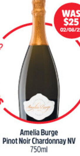 Amelia Burge Pinot Noir Chardonnay NV 750ml