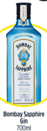 Woolworths Bombay Sapphire Gin 700ml offer