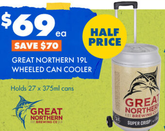 BCF Great Northern 19L Wheeled Can Cooler offer
