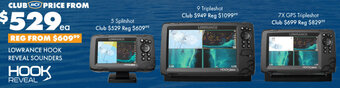 BCF Lowrance Hook Reveal Sounders offer
