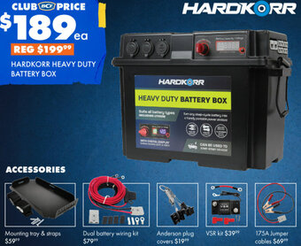 BCF Hardkorr Heavy Duty Battery Box offer