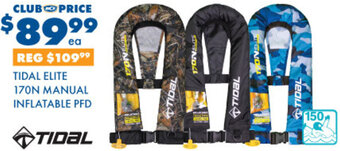 BCF Tidal Elite 170N Manual Inflatable PFD offer
