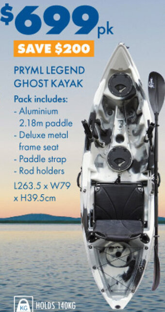 BCF Pryml Legend Ghost Kayak offer