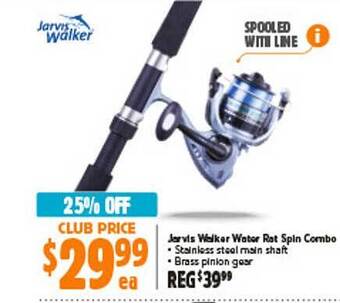Anaconda Jarvis walker water rat spin combo offer