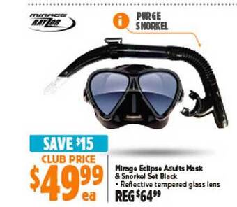 Anaconda Mirage eclipse adults mask & snorkel set black offer