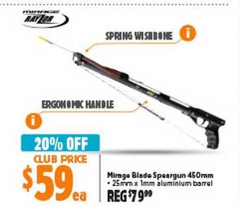 Anaconda Mirage blade speargun 450mm offer