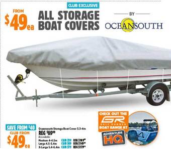 Anaconda Oceansouth storage boat cover 3.3-4m offer