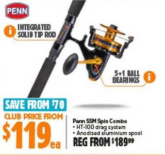Anaconda Penn ssm spin combo offer