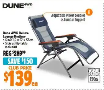 Anaconda Dune 4wd deluxe lounge redlner offer