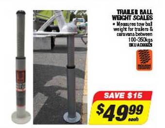 Autobarn Trailer ball weight scales offer