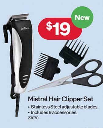 Australia Post Mistral hair clipper set offer