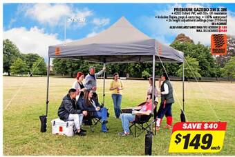 Premium gazebo 3m x 3m