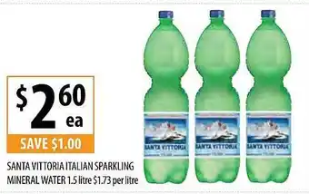 Supabarn Santa vittoria italian sparkling mineral water offer