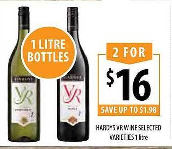 Supabarn Hardys vr wine selected varieties offer