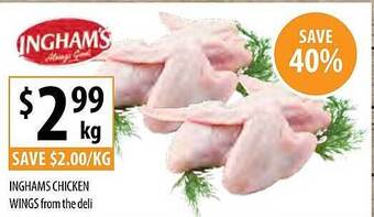 Supabarn Inghams chicken wings from the deli offer