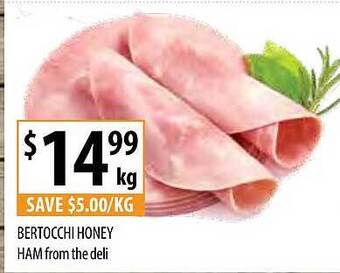 Supabarn Bertocchi honey ham from the deli offer