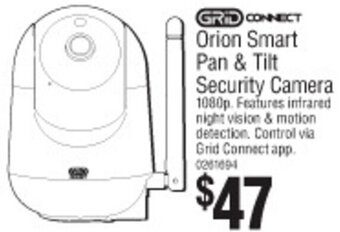 Bunnings Grid Connect Orion Smart Pan & Tilt Security Camera offer
