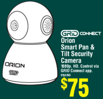 Bunnings Grid Connect Orion Smart Pan & Tilt Security Camera offer