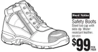 Bunnings Hard Yakka Safety Boots offer