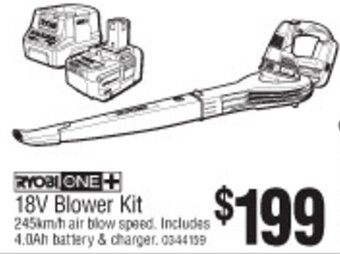 Bunnings 18V Blower Kit offer