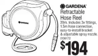 Bunnings Gardena Retractable Hose Reel offer