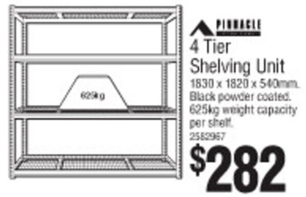 Bunnings 4 Tier Shelving Unit offer
