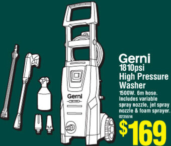 Gerni 1810psi High Pressure Washer