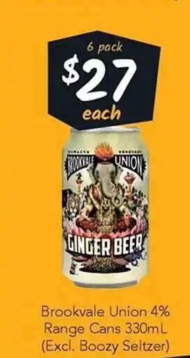 Cellarbrations Brookvale union range cans offer
