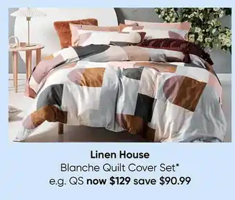 Myer Linen house blanche quilt cover set offer
