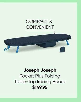 Myer Joseph joseph pocket plus folding table-top ironing board offer